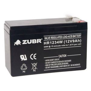 ZUBR HR 1234W (12V, 9Ah) Аккумулятор герметичный свинцово-кислотный