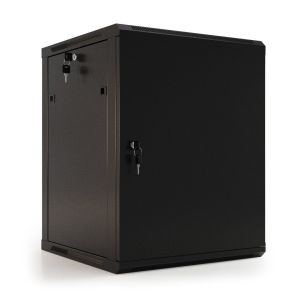 TWB-0666-SR-RAL9004 Шкаф телекоммуникационный 19" настенный 6U