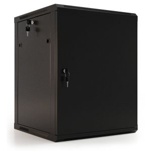 TWB-1245-SR-RAL9004 Шкаф телекоммуникационный 19" настенный 12U