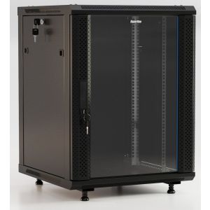 TWB-FC-1245-GP-RAL9004 Шкаф телекоммуникационный 19" настенный 12U