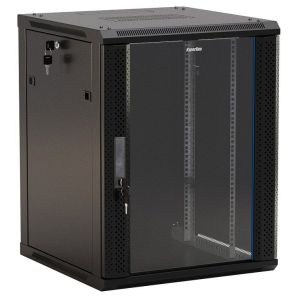 TWB-FC-1866-GP-RAL9004 Шкаф телекоммуникационный 19" настенный 18U