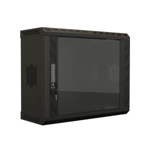 TWS-1225-GP-RAL9004 Шкаф телекоммуникационный 19" настенный 9U