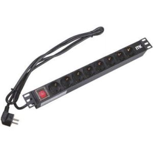 PH12-8D1-P Блок розеток 19"