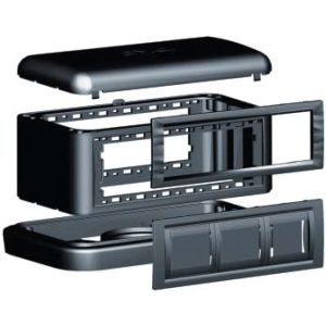 Напольная башенка BUS, 12 модулей, серая (09070) Напольная башенка