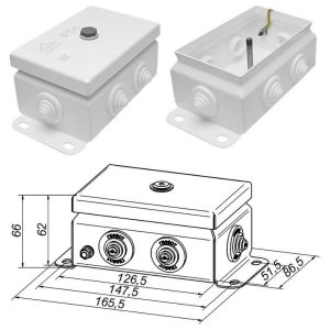 КМ IP55-0812 (без DIN рейки) Коробка монтажная электротехническая