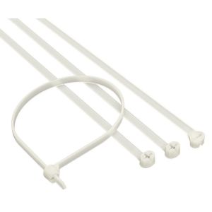 Хомут 4,8x200 P6.6, белый (100шт) (21215SR) Хомут с двойным замком