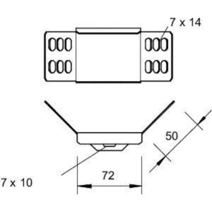 Комплект соединительный для лотка H60 WKV 60 FS OBO 6043062