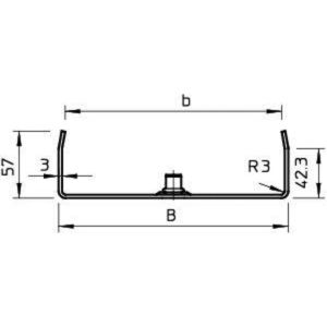 Подвес лотка потолочный H200 MAN 60 200 FS OBO 6358713