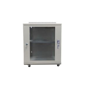 ST-NC12U600 (серый) С ПОЛКОЙ Шкаф телекоммуникационный 19" настенный 12U