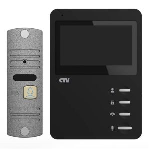 CTV-DP1400N (черный + серебро) Комплект видеодомофона