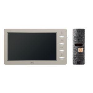 CTV-DP3702 Gamma (бежевый + серебро) Комплект видеодомофона