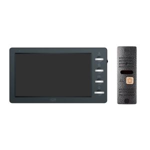 CTV-DP3702 Gamma (черный + серебро) Комплект видеодомофона