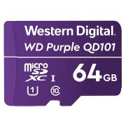 MicroSDHC 64ГБ, Class 10 UHS 1 (WDD064G1P0C) Карта памяти WD Purple SC QD101 Ultra Endurance