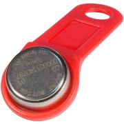 DS 1990А-F5 (красный) Ключ электронный Touch Memory с держателем