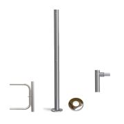 PERCo-BH02 2-15 с крышкой Стойка с отверстием под стопорный механизм поворотной секции и с 2-мя отверстиями для крепления патрубков на стороне, противоположной створке
