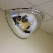 D=600х360 (1/2) Зеркало купольное потолочное