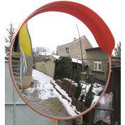 E 80 с козырьком Зеркало круглое уличное с козырьком