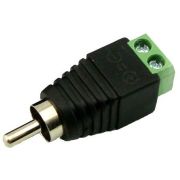 RCA (штекер) с клеммной колодкой Разъем RCA