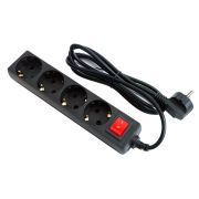 SP4B-218 Сетевой фильтр 4 розетки, 1,8м черный
