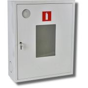 Ш-ПО-113НОБ Шкаф пожарный навесной со стеклом белый