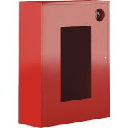 Ш-ПО-113НОК Шкаф пожарный навесной со стеклом красный