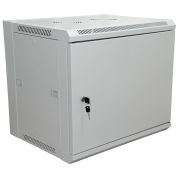 Шкаф телекоммуникационный 19« настенный 6U 600×450×370 мм (ШxГxВ) - передняя дверь металл, боковые стенки съемные (разобранный), RAL 7035 (04-2210) Шкаф телекоммуникационный 19» настенный 6U
