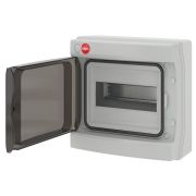 Щиток настенный с дверцей 8 модуля IP65 серый (85608) Щиток настенный