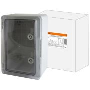 ЩМП-0-4, прозрачная крышка ABS, IP65, 400x300x220 Бокс пластиковый антивандальный