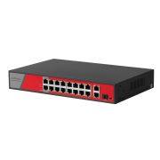 PND-16P-2G1F-BT2 (300W) Коммутатор гибридный 16+2+1 с PoE