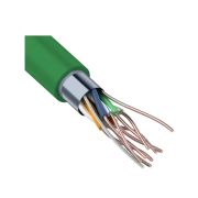 F/UTP, CAT 5e, нг(А)-LSLTx, 4х2х0,52мм, 24AWG, INDOOR, SOLID, зеленый, 305м REXANT (01-0161) Кабель «витая пара» (LAN) для структурированных систем связи