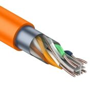 F/UTP, CAT 6, ZH нг(А)-HF, 4PR, 23AWG, INDOOR, SOLID, оранжевый, 305 м, REXANT (01-0151) Кабель «витая пара» (LAN) для структурированных систем связи