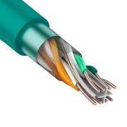 F/UTP, CAT 6, нг(А)-LSLTx, 4х2х0,575мм, 23AWG, INDOOR, SOLID, зеленый, 305м REXANT (01-0171) Кабель «витая пара» (LAN) для структурированных систем связи