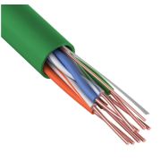 U/UTP, CAT 5e, нг(А)-HFLTx, 4х2х0,52мм, 24AWG, INDOOR, SOLID, зеленый, 305м REXANT (01-0062) Кабель «витая пара» (LAN) для структурированных систем связи