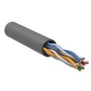 U/UTP, CAT 6, ZH нг(А)-HF, 4PR, 23AWG, INDOOR, SOLID, серый, 305 м, REXANT (01-0067) Кабель «витая пара» (LAN) для структурированных систем связи