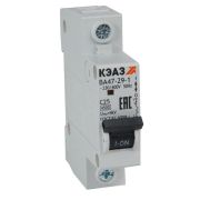 ВА47-29-1C6-УХЛ3 1P 6А 4,5кА (318208) Выключатель автоматический модульный