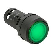 SW2C-10D с подсветкой зеленая NO (sw2c-md-g) Кнопка с подсветкой зеленая