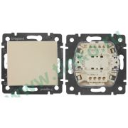 Valena выключатель 1-клавишный, скрытой установки, слоновая кость (774301) Выключатель