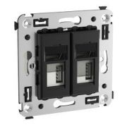 Розетка USB в стену Avanti черный квадрат (4402543) Розетка USB