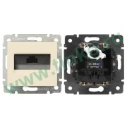 Розетка Valena 1xRJ45 Cat.6, слоновая кость (774146) Розетка