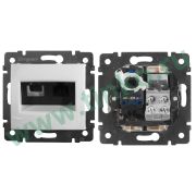 Розетка Valena 2xRJ11+RJ45 Cat.6, белый (770080) Розетка
