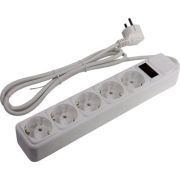 SP5W-150 Сетевой фильтр 5 розеток, 5м, белый