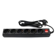 SP6B-218 Сетевой фильтр 6 розеток, 1.8м, черный