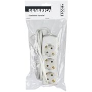 Удлинитель У03 3 места с заземлением 3м 3х1мм2 10А/250В GENERICA (WYP10-10-03-03-Z-G) Удлинитель