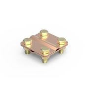 Соединитель пруток-пруток, D10 мм, медь (NG3109CU) Соединитель пруток - пруток
