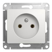 Glossa розетка 1-местная без заземления без шторок, скрытой установки, механизм, белый (GSL000141) Розетка
