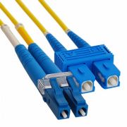Патч-корд оптический переходной (SM), 9/125 (OS2), LC/UPC-SC/UPC, (Duplex), LSZH, 2м REXANT (50-2410) Патч-корд оптический