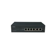 Неуправляемый 4 портовый PoE коммутатор PUS-TT04L-60RM Plus с изоляцией портов и возможностью установки в стойку