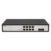 Управляемый гигабитный 8 портовый Web Smart PoE коммутатор POWERTONE PWS-2S08G-120RM
