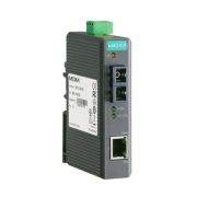 Медиаконвертер Ethernet 10/100BaseTX в 100BaseFX (одномодовое оптоволокно, разъем SC), WDM-B (передача по одной жиле) в металлическом корпусе