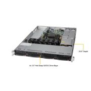 Платформа Supermicro 1U SYS-5019P-WTR, один процессор Inte l Xeon Scalable, DDR4, 4x3,5